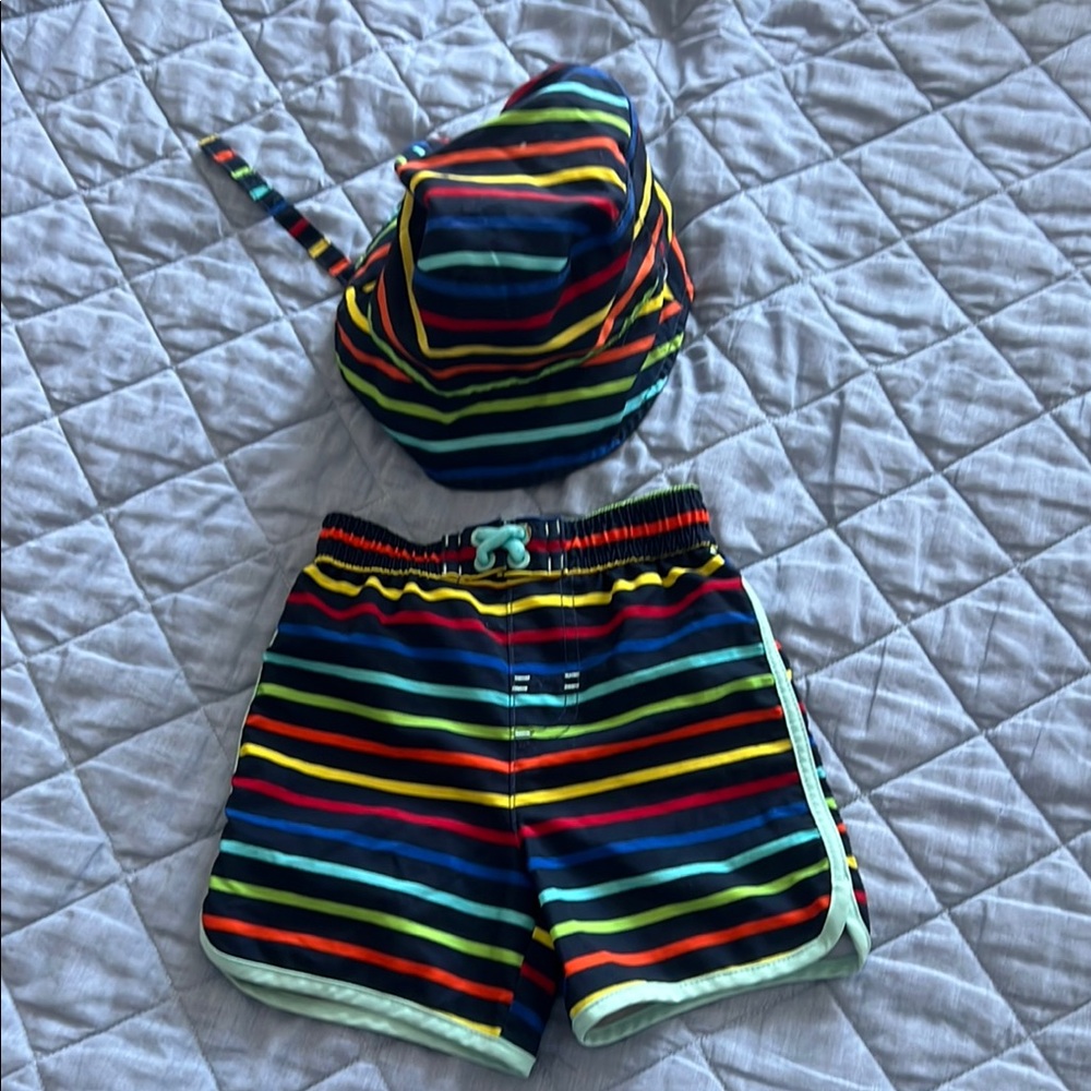 Wonder Nation Multicolor Striped Kids Hat
